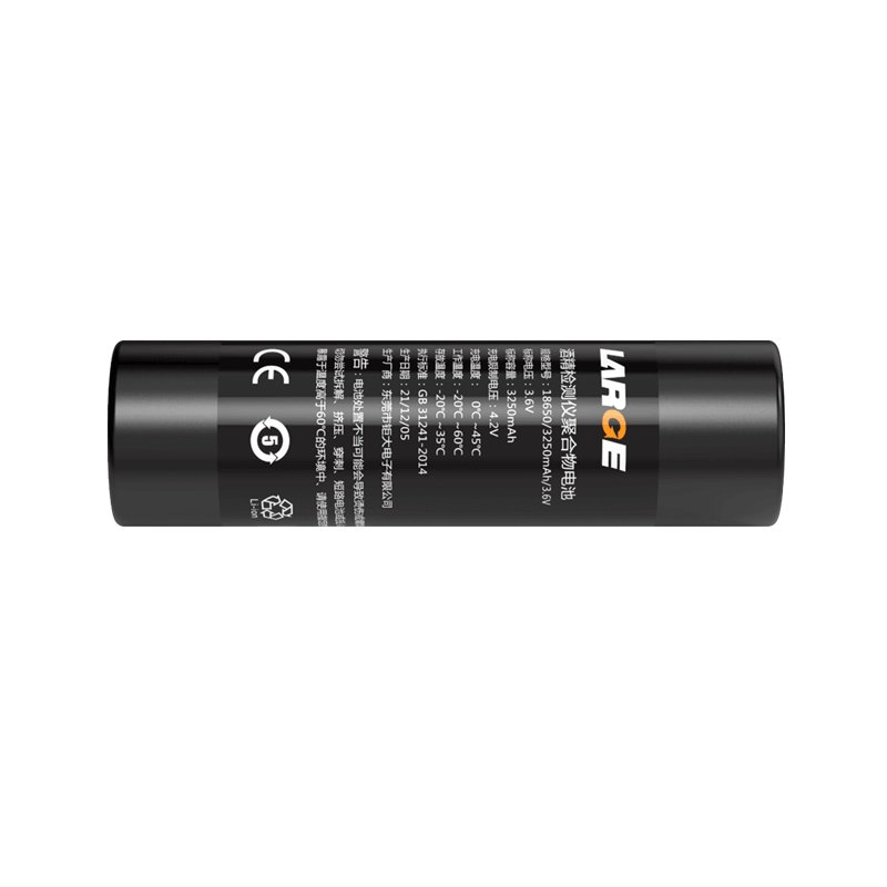 18650 3.6V 3250mAh Lithium Polymer Battery for Alcometer 