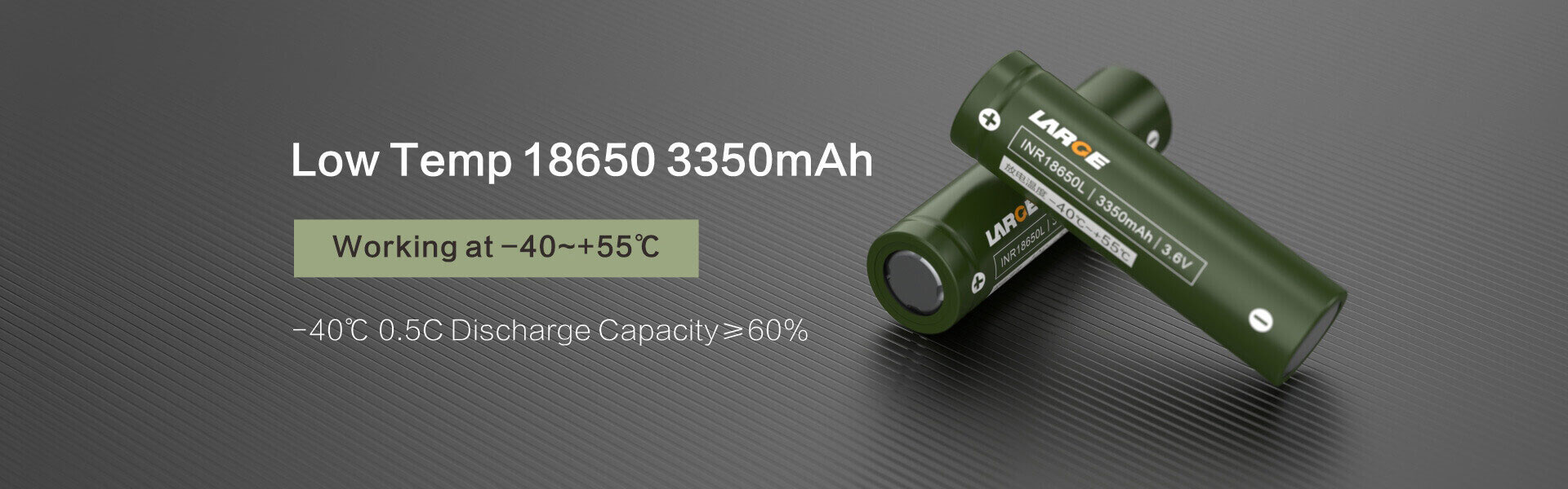 Low Temperature High Energy Density Cell 18650 335