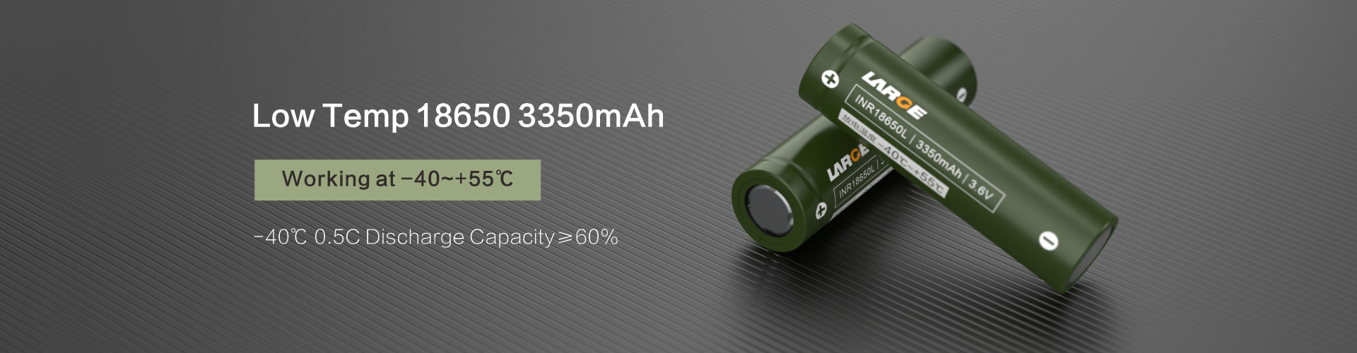 Low Temperature High Energy Density Cell 18650 335