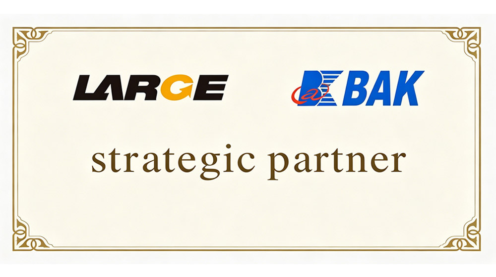 Tthe strategic partnership between LARGE and BAK Battery