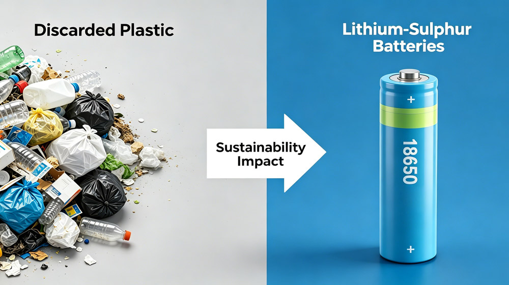 Discarded plastic could improve the life of lithium-sulphur batteries Discarded plastic could improve the life of lithium-sulphur batteries