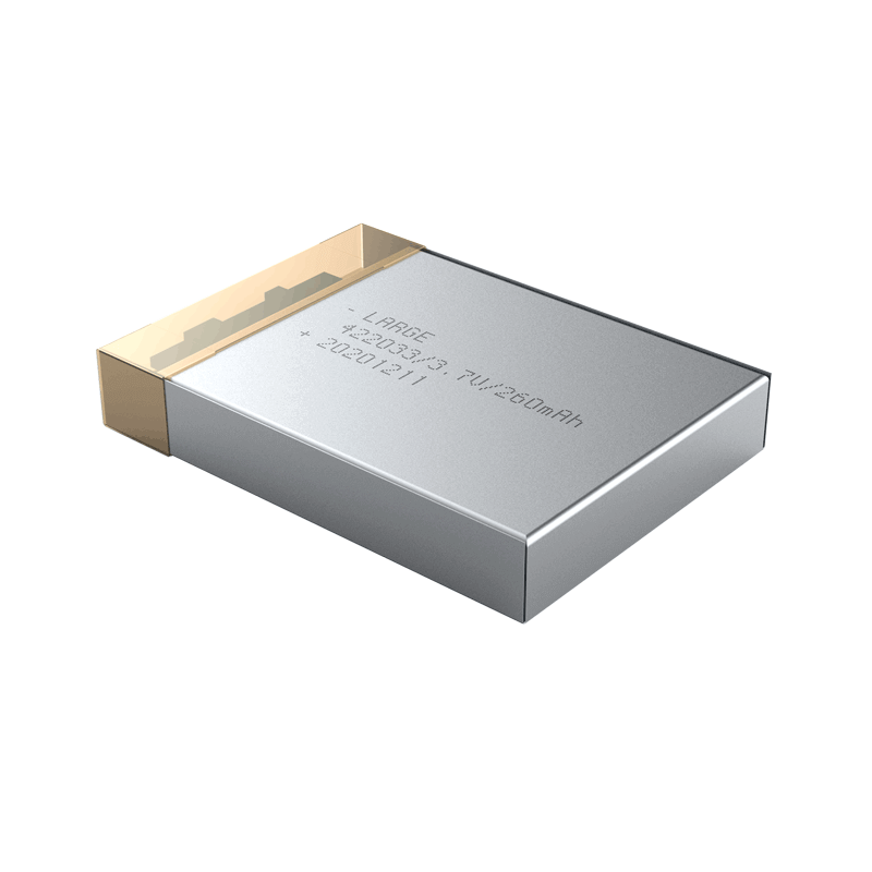 422033 3.7V 260mAh Lithium Polymer Battery for Wearable Low-frequency Instrument - Image 3