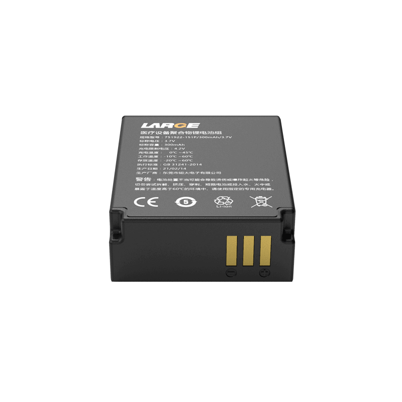 751922 3.7V 300mAh Lithium Polymer Battery for Medical Device - Image 2