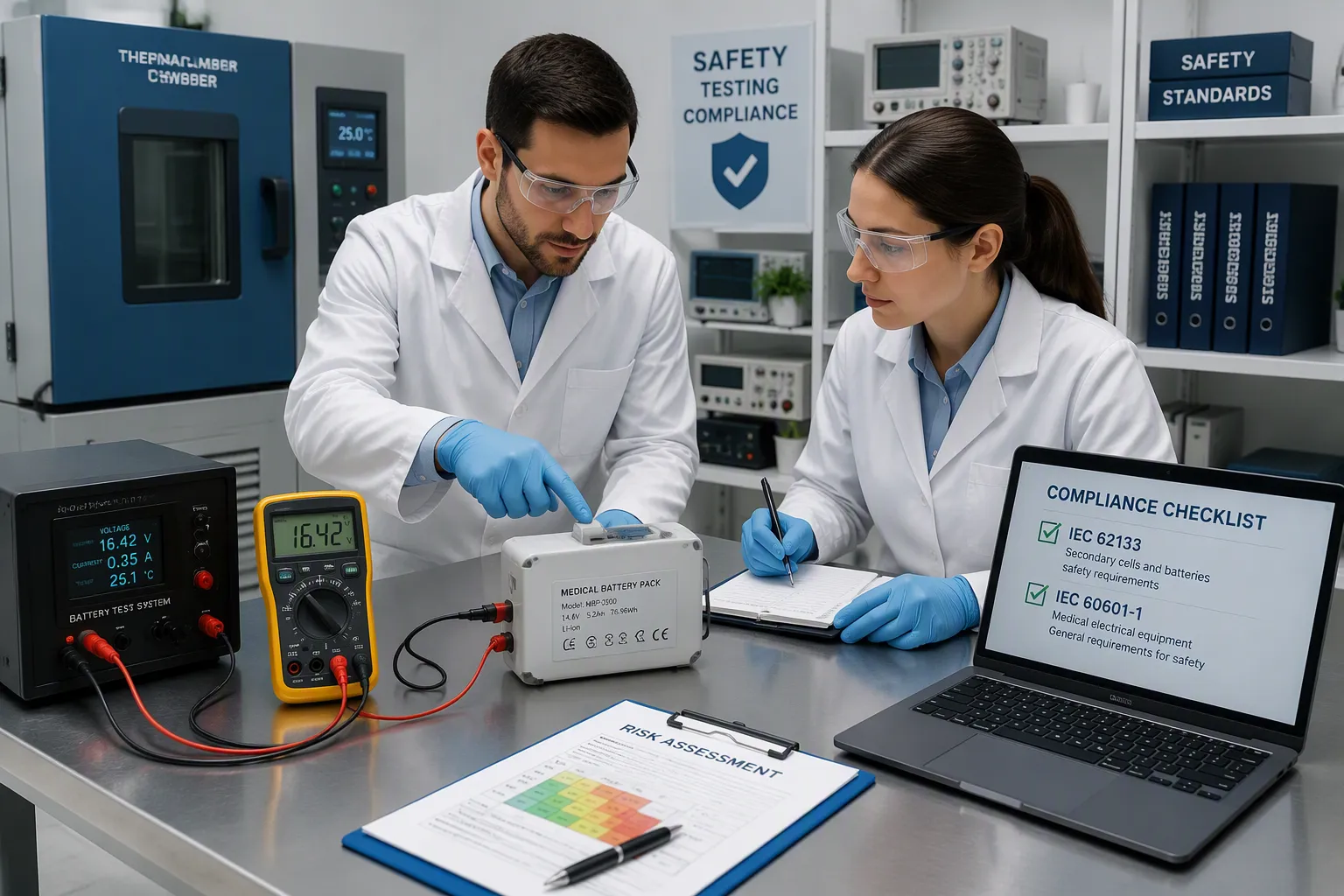 Safety and Regulatory Compliance in Medical Battery Design
